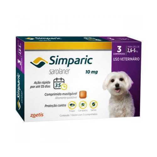 Simparic  10 mg 2.1 A 5 kg - 1 comprimido
