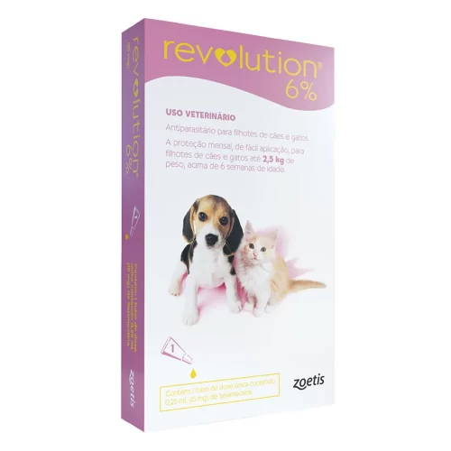 Revolution Cães E Gatos Filhotes Até 2,5kg Zoetis 1 Pipeta